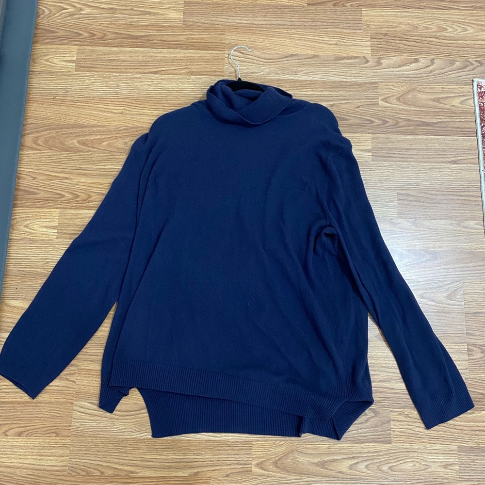 Navy Blue Turtleneck Sweater
